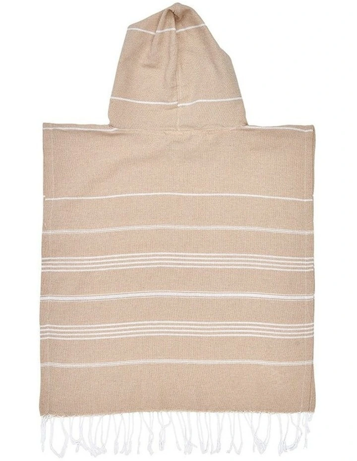 Hooded Beach Towel in Beige