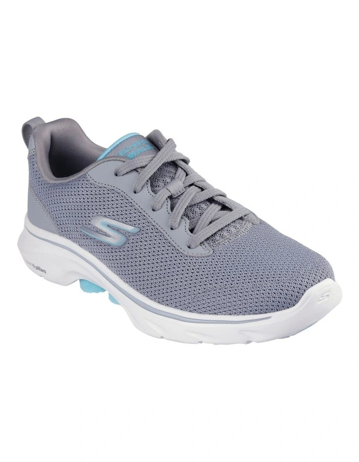 Go Walk 7 Clear Path Sneakers in Grey