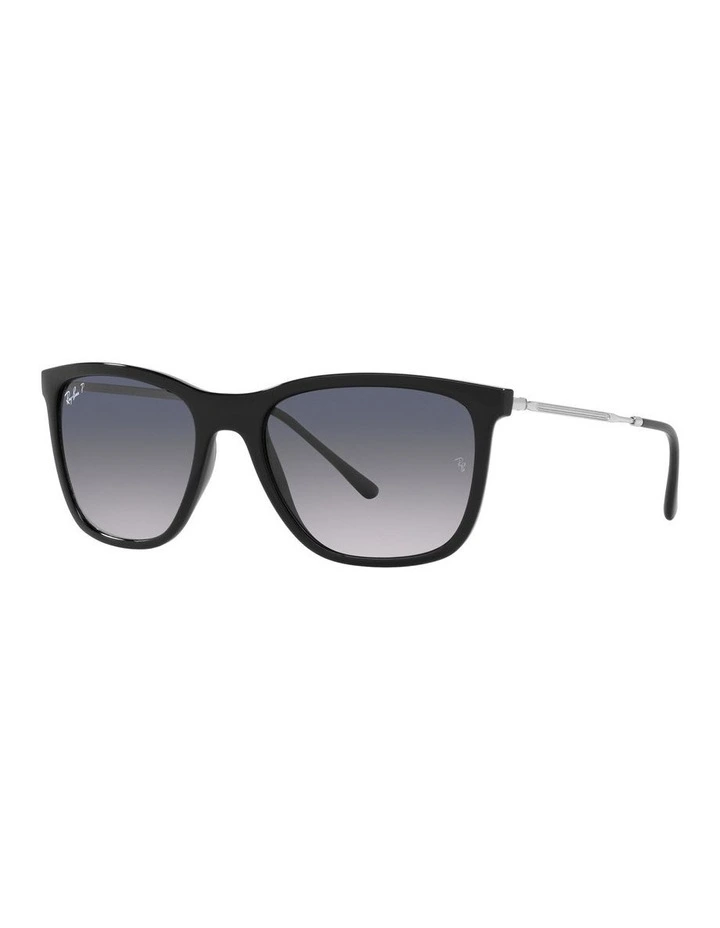 RB4344 Black Polarised Sunglasses