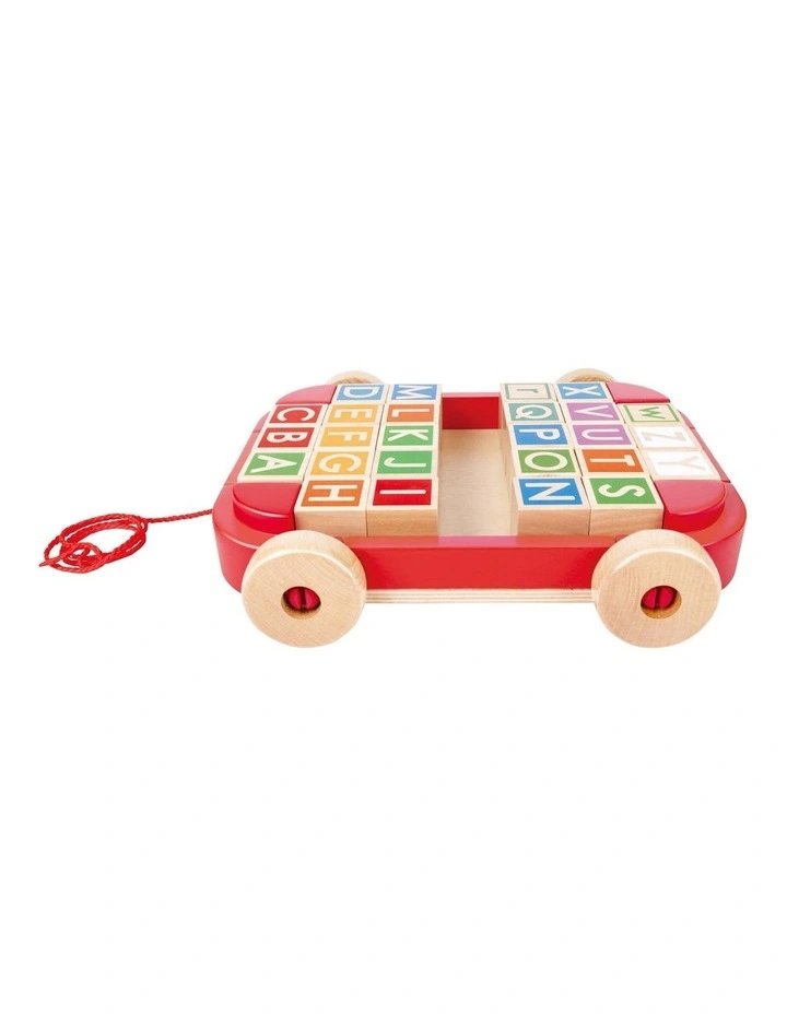 Pull-Along Cart with Stacking Blocks