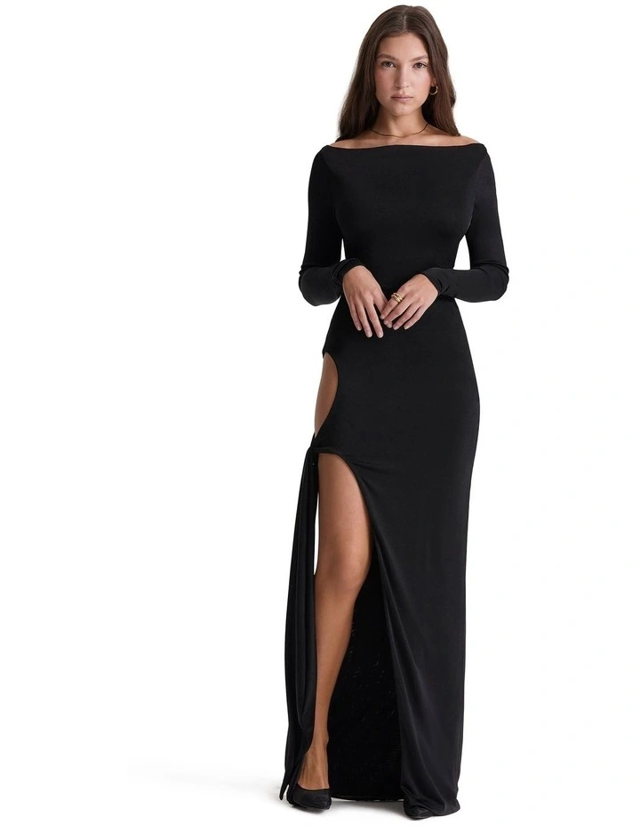 Marella Cutout Maxi Dress in Black