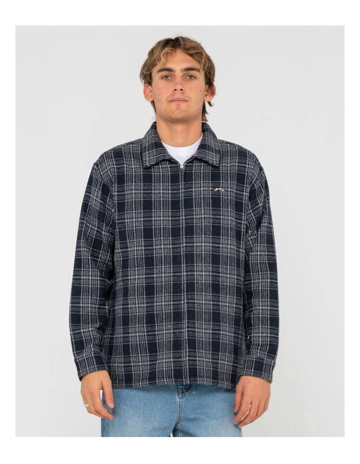 Woodchuck Zip Thru Midweight Shirt in Black