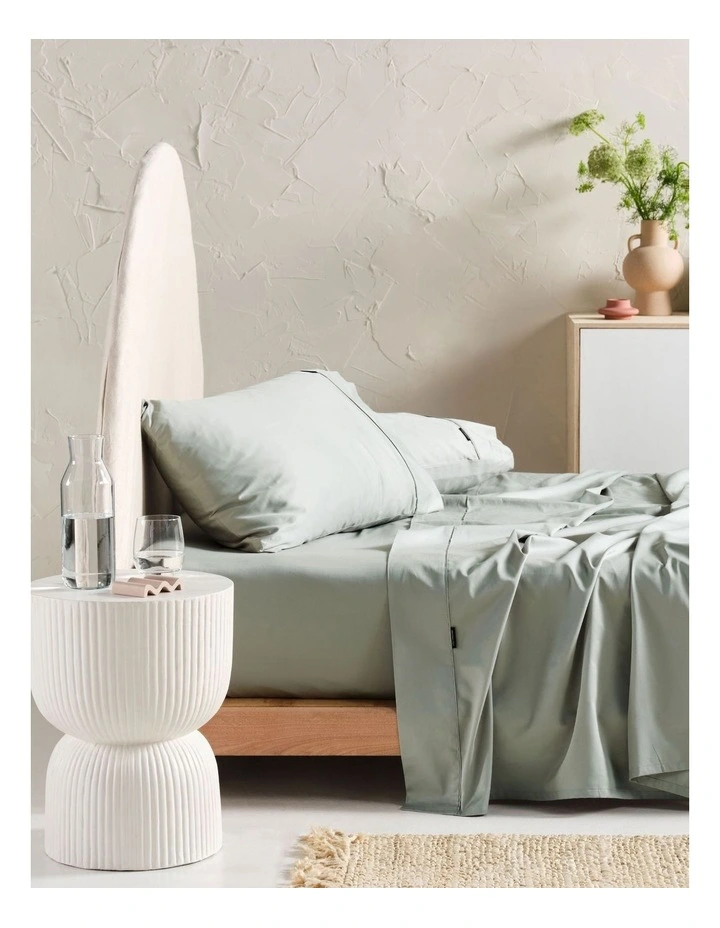 Augusta 500TC Sheet Set in Green Gum