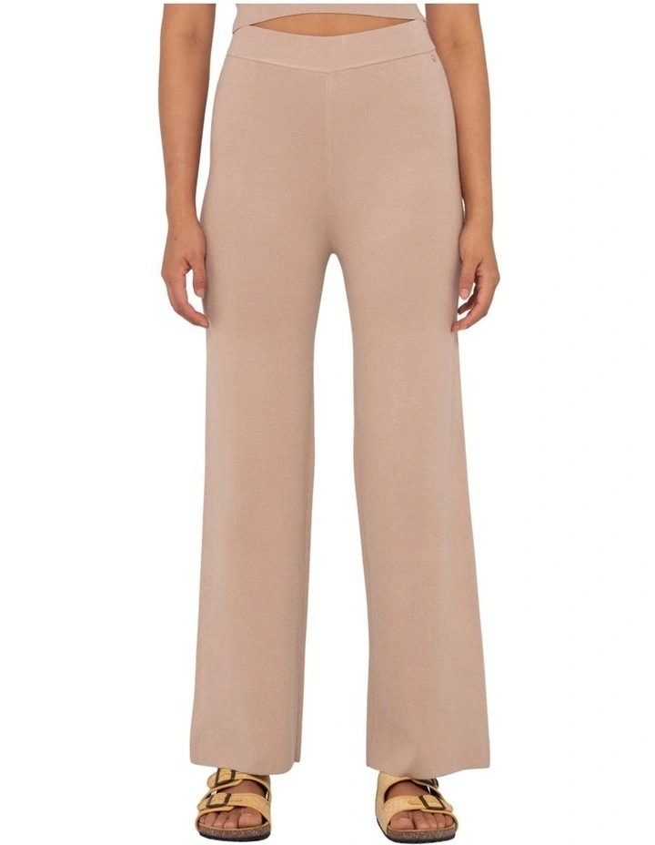 Amelia Wide Leg Pant in Brown