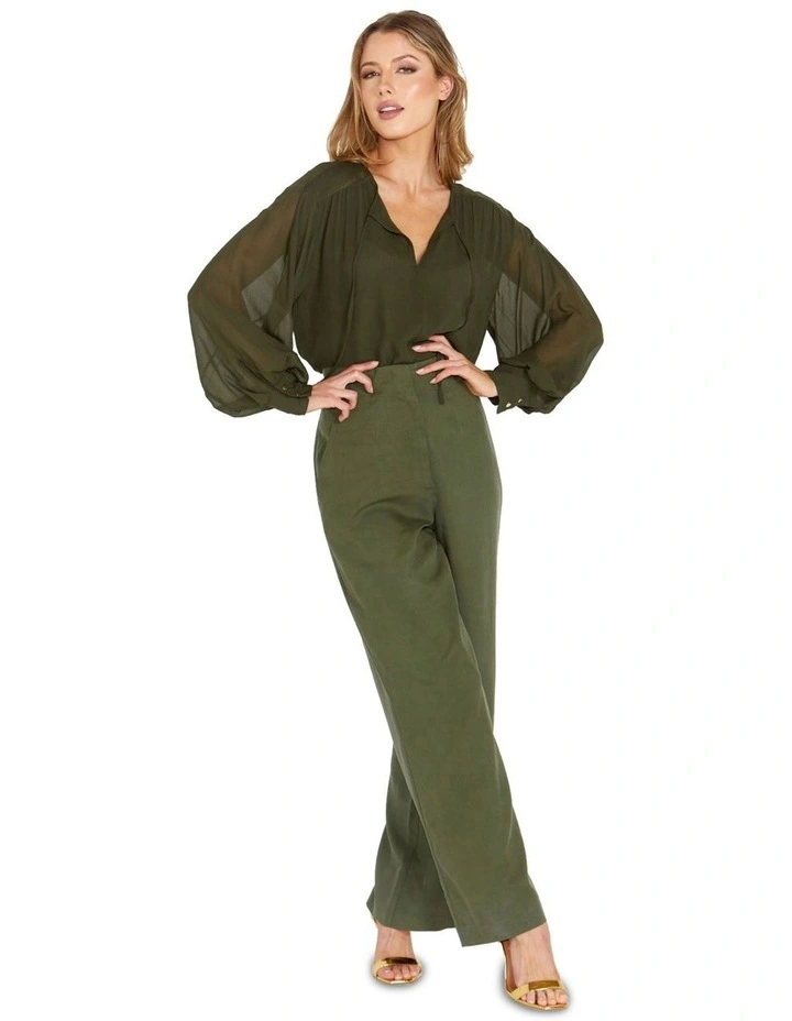 Honest Boho Blouse in Olive