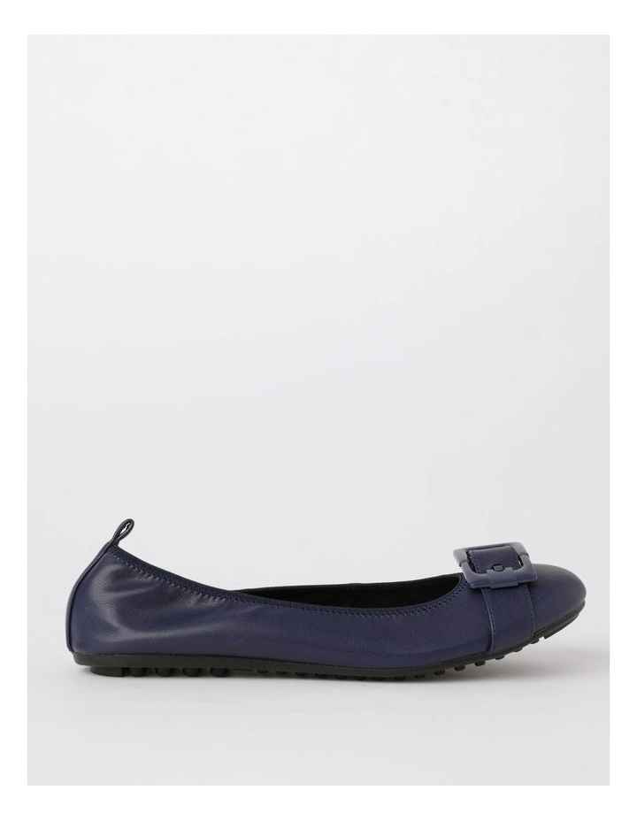 Shelby Ballet Flat in Navy