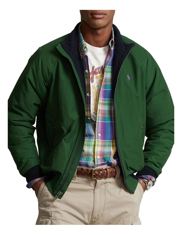 Raglan-Sleeve Jacket in Green