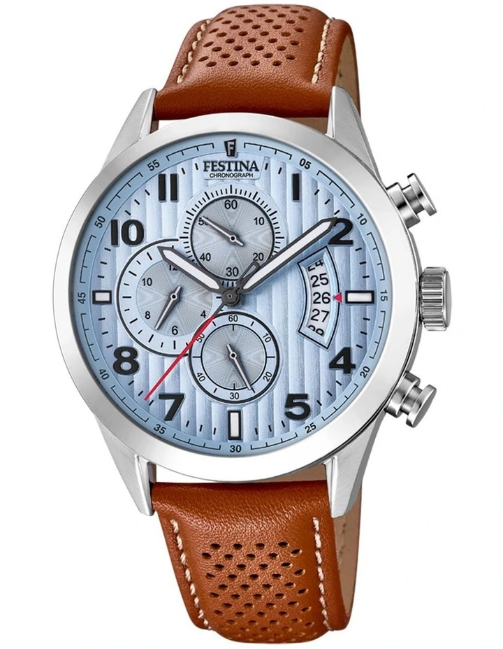 Festina Chrono Stainless Steel Watch in Brown