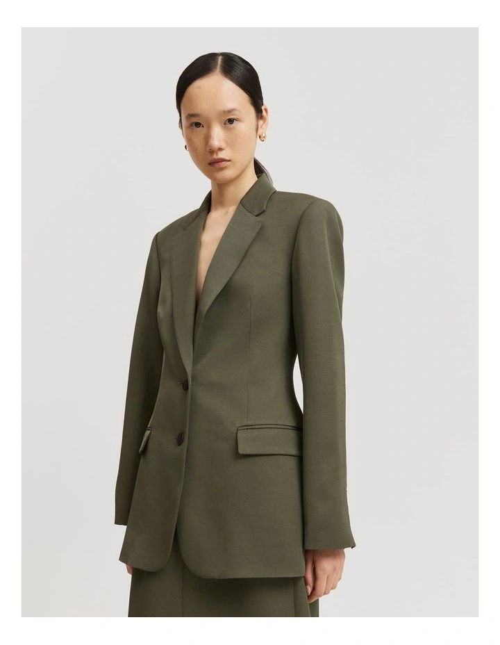 Contour Blazer in Hunter Green