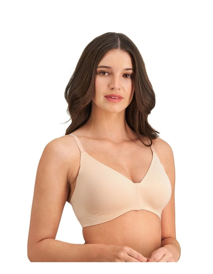 Comfit Collection Front Opening Wire Free Bra in Latte