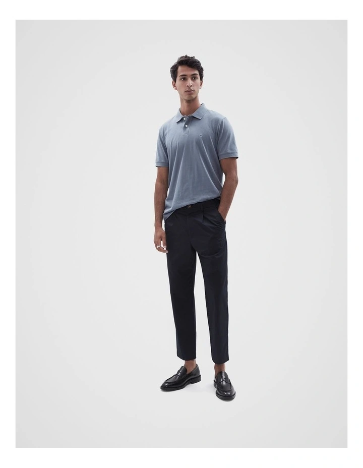 Classic Jersey Polo Shirt in Blue