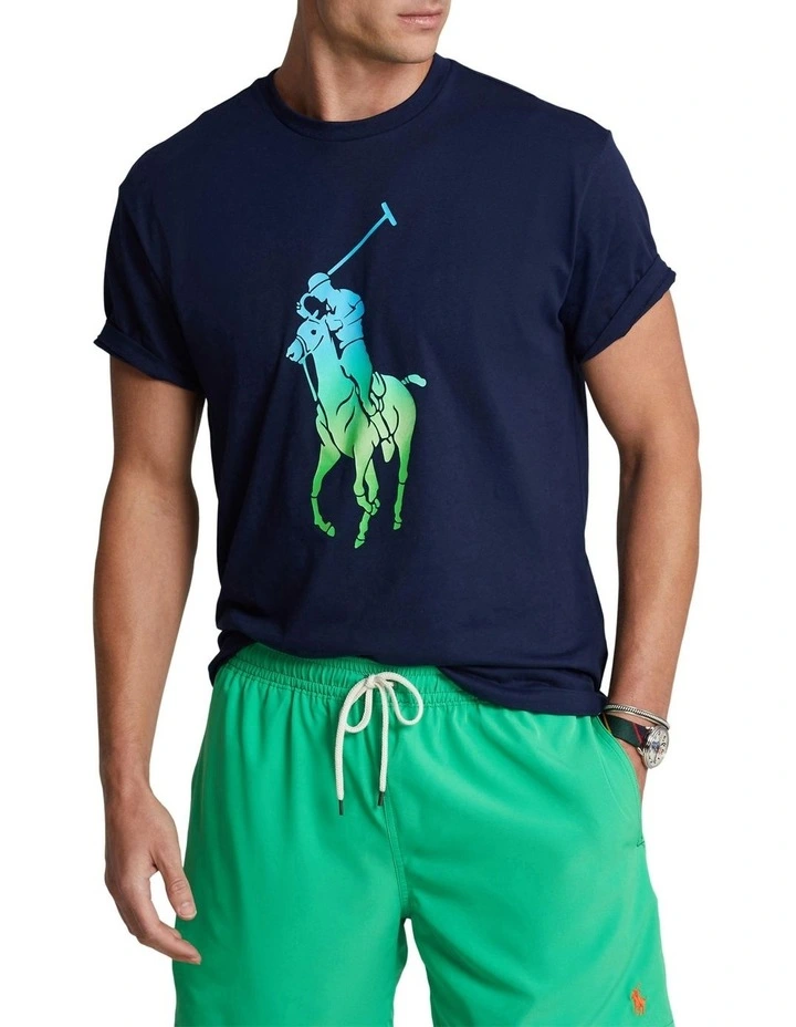 Classic Fit Big Pony Jersey T-Shirt in Navy