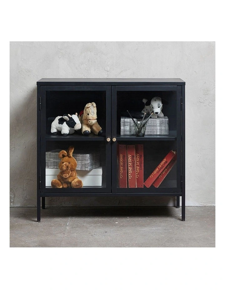 Carmel 2 Doors Sideboard 90cm in Black