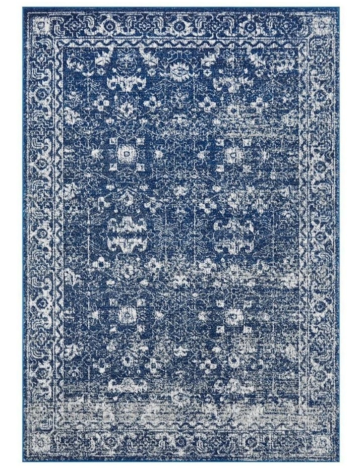 Evoke Oasis Transitional Rug in Navy