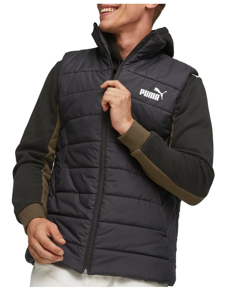 Essentials Padded Vest in Black