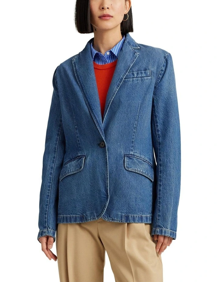 Denim Blazer in Blue
