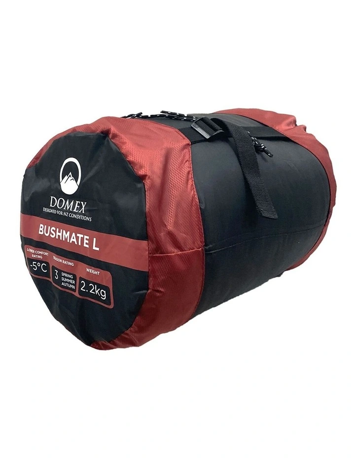 Bushmate Large Sleeping Bag in Burgundy Red
