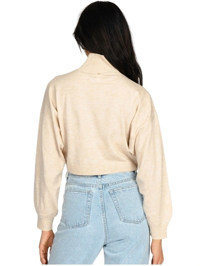 Sunday High Neck Knit In Natural