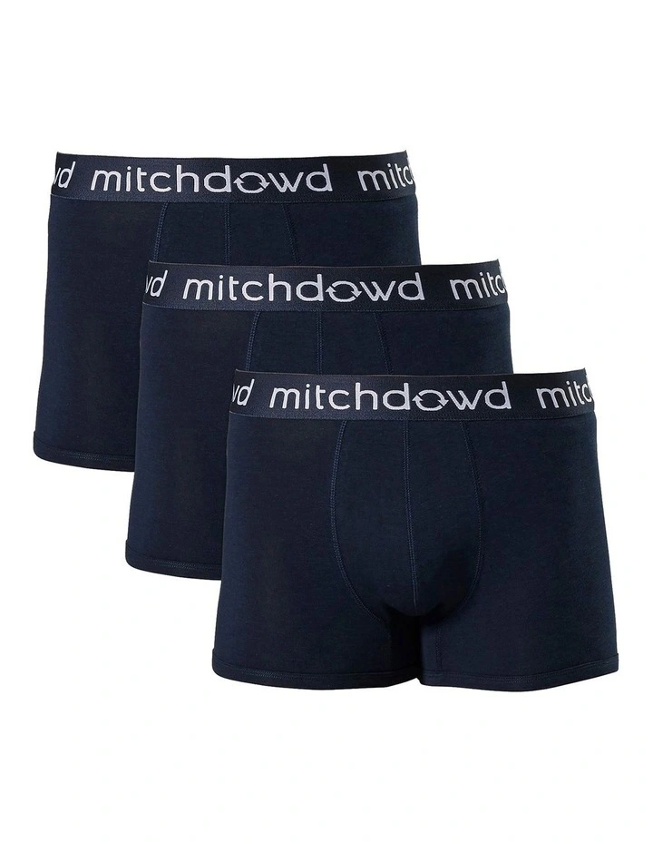 Bamboo Trunks 3 Pack in Navy
