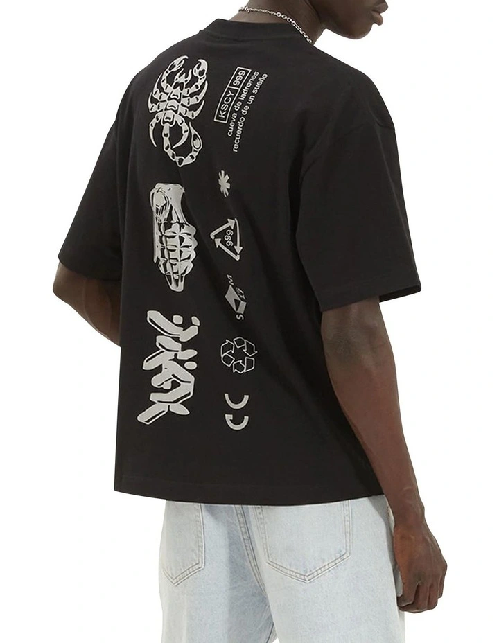 Poison Heavy Street Tee in Jet Black