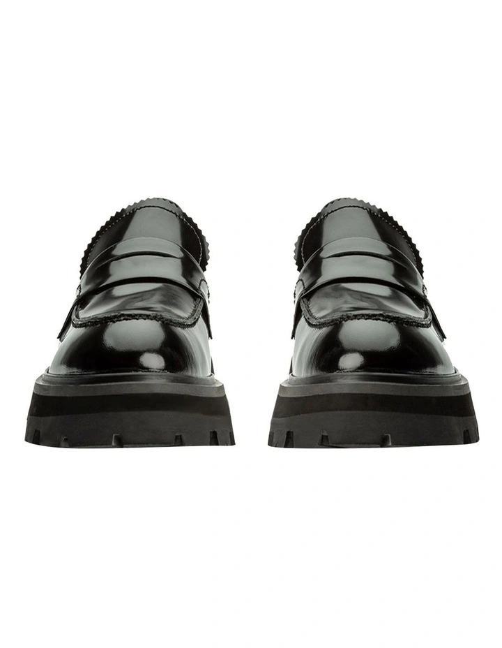 Axell Black Hi Shine Flats