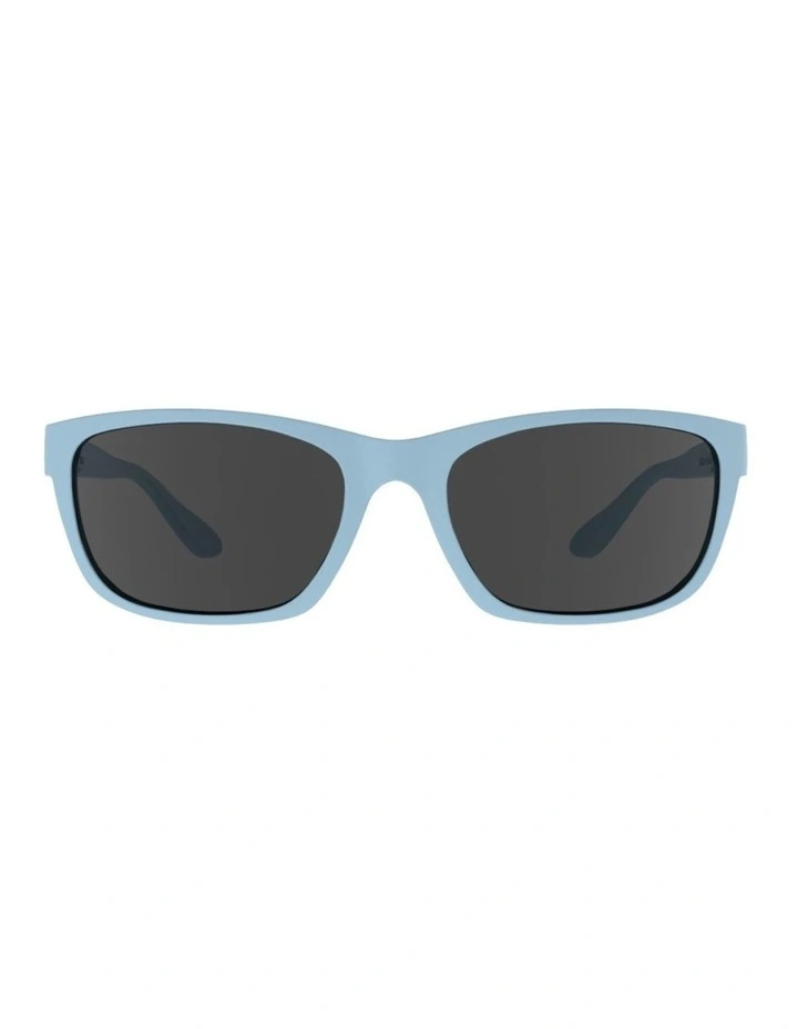 Sunglasses with Polarised Grey Lenses in Sky Blue