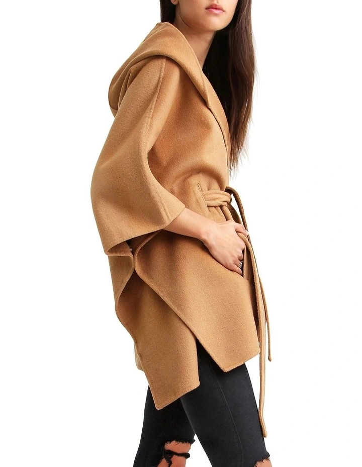 Jackson Landing Dark Camel Blend Cape Coat