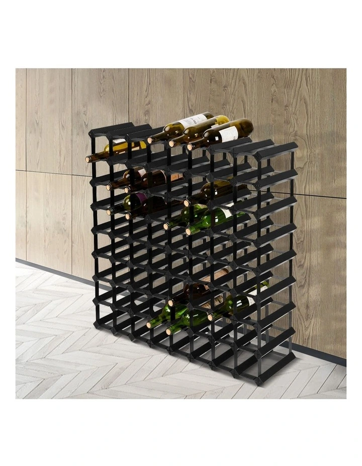 72 Bottle Wine Rack in Black