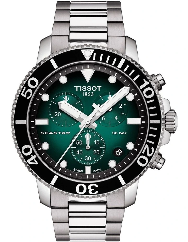 Seastar 1000 Chronograph T1204171109101 Watch in Green