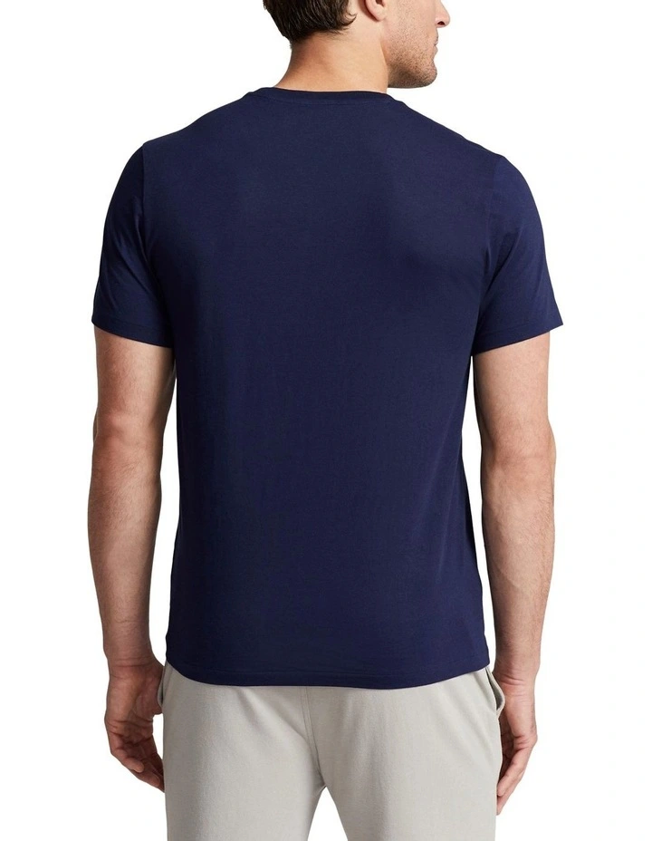 Cotton Jersey Sleep T-shirt in Navy