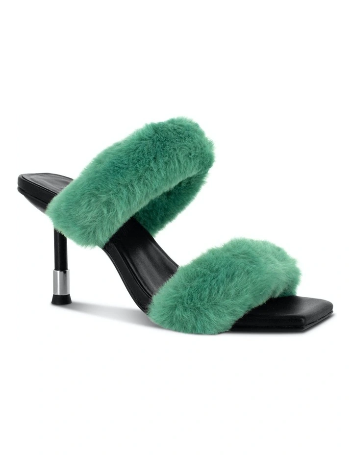 Quisha Heeled Sandals in Green