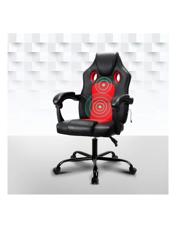 Massage Office Chair Recliner Racer Red