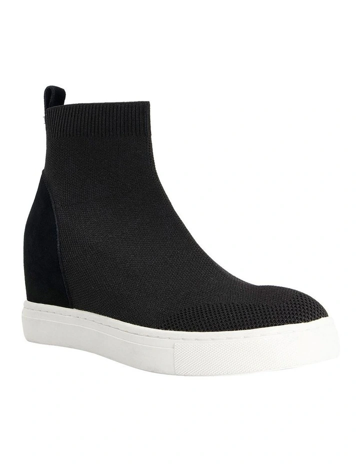 Empower Wedge Sneaker in Black