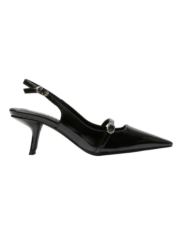 Ashley Heeled Shoes in Black Patent