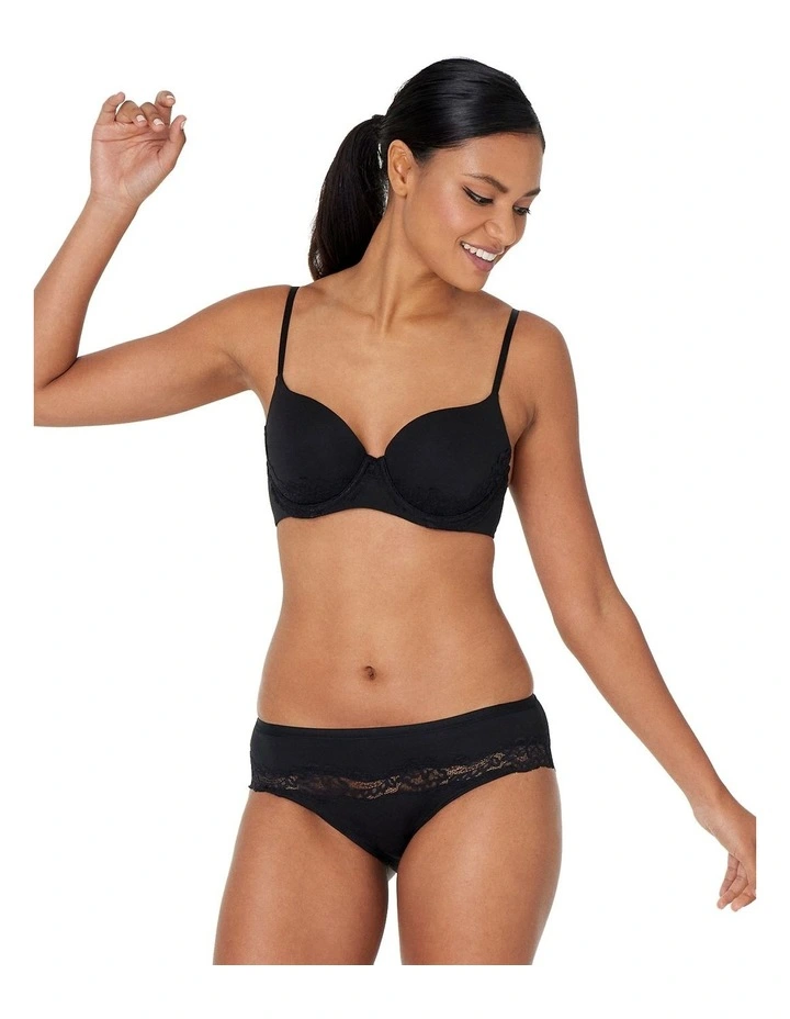 Simply Me Hipster Brief in Black