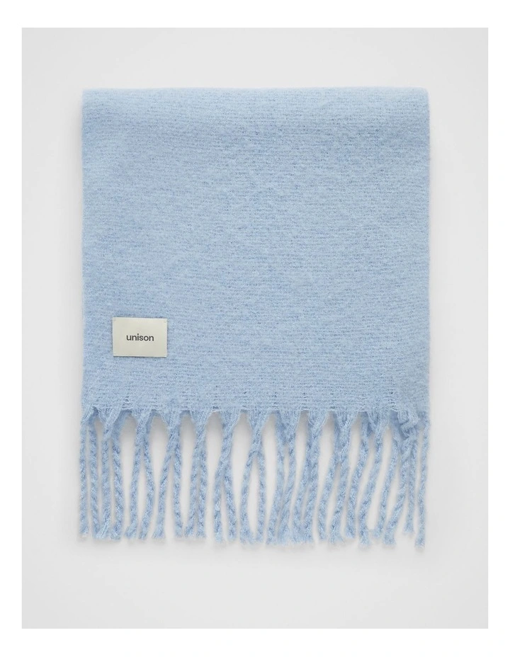 Solid Classic Scarf in Smoke Blue