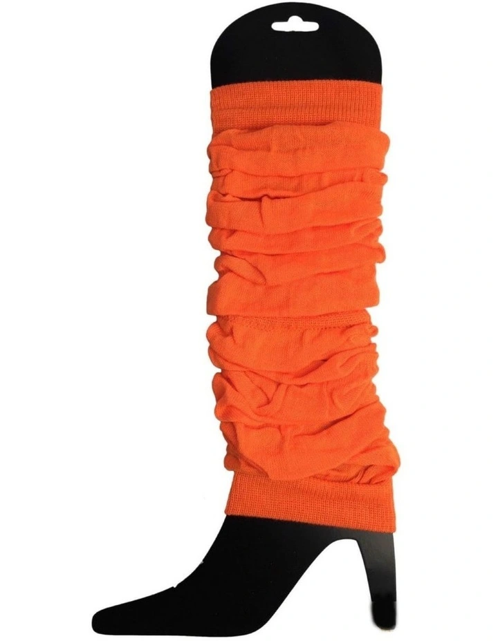 Knitted Leg Warmers 24-Pack in Orange
