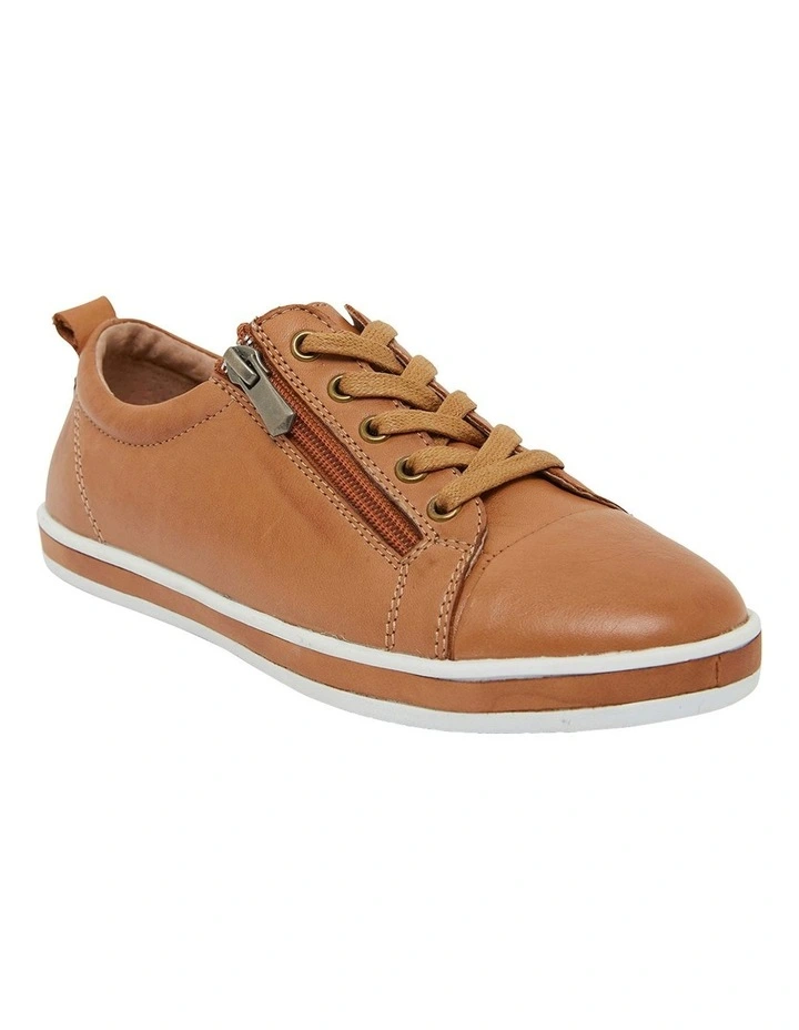Whisper Sneakers in Tan Leather