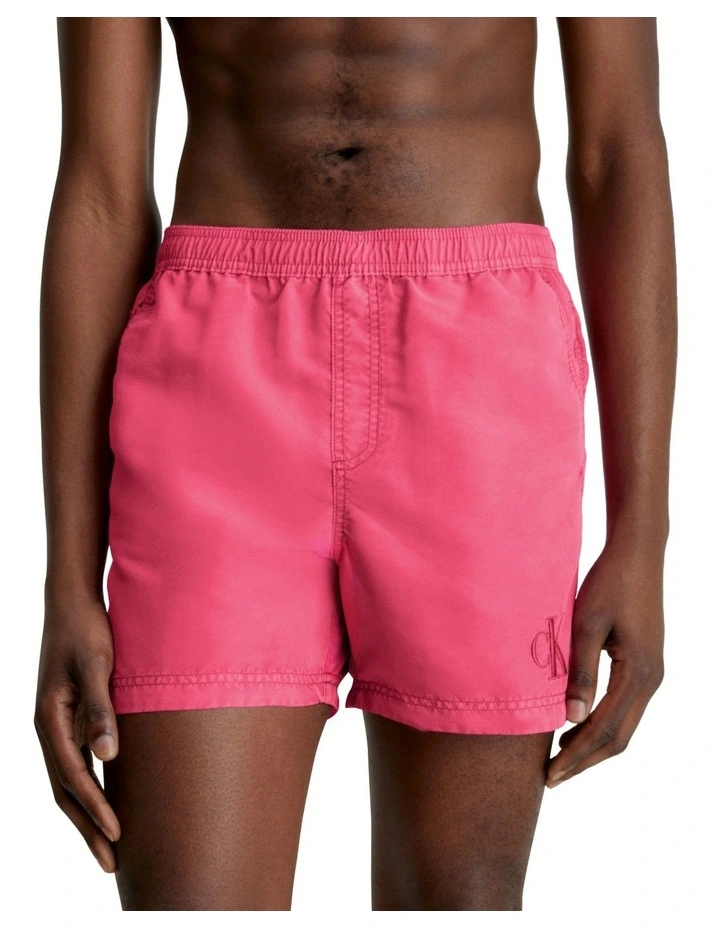 Authentic Medium Swim Short in Pink Flash