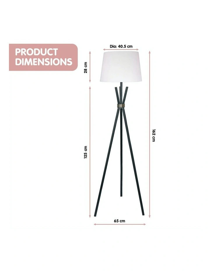 Tripod Floor Lamp Black