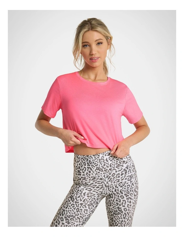 Train For It Active Tee in Party Pink