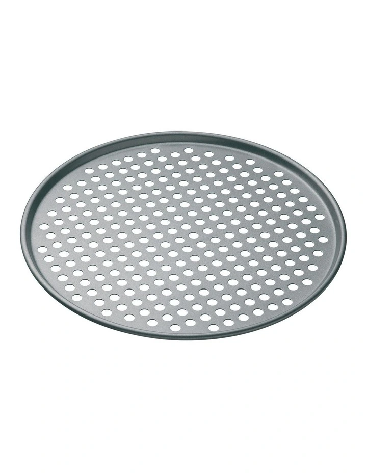 Heavy Base Round Pizza Crisper Carbon 33cm