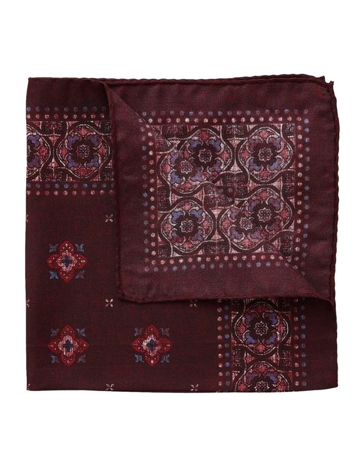 Mosaico Silk Pochette in Red