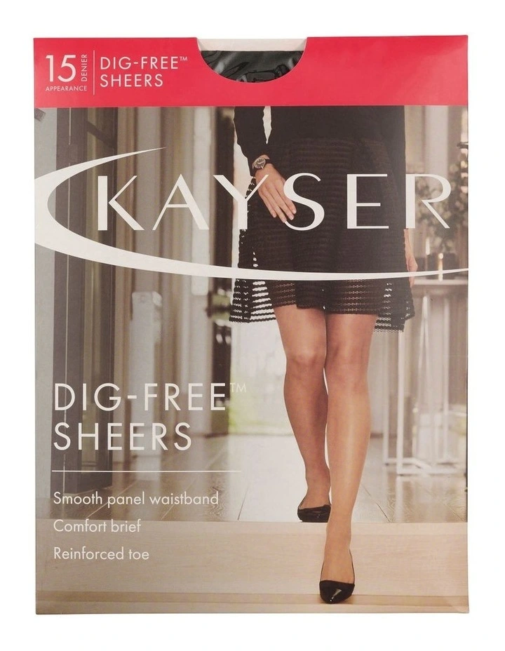 Dig-Free Comfort Sheers in Nearly Black