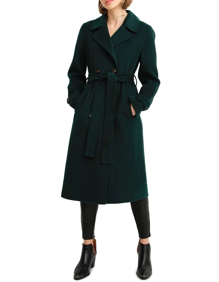 Front Runner Belted Coat Dark Green