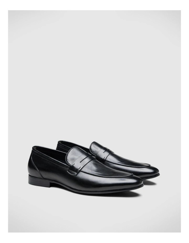 Leather Dress Loafer in Black