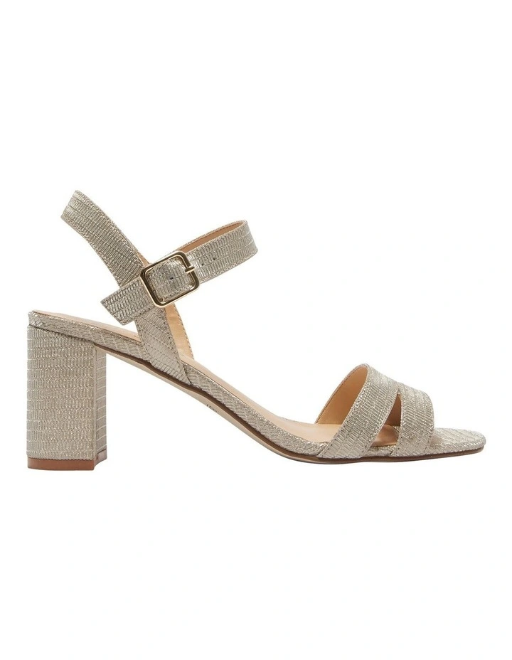 Unity Sandals in Soft Gold Fabric