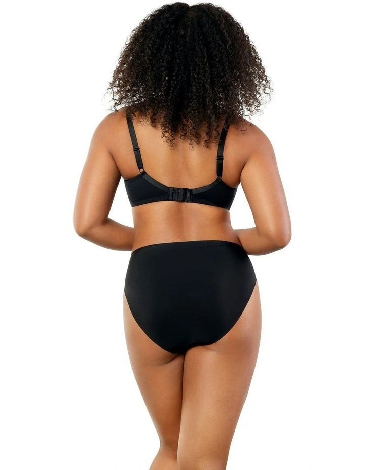 Paige Geometric Lace Unlined Underwire Full Bust Bra in Black