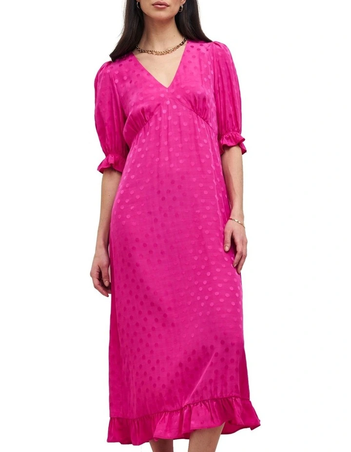 Delilah Midi Dress in Pink