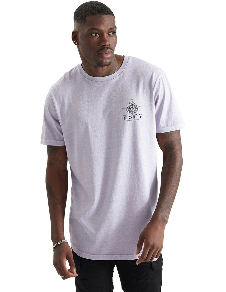 Hades Dual Curved Tee in White